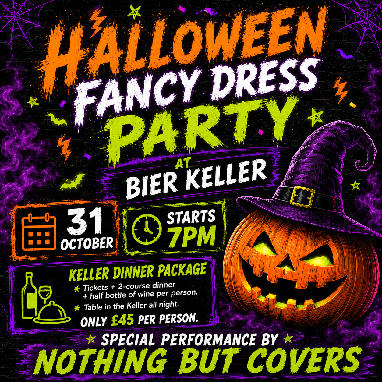 007 halloween fancy dress party 31st october